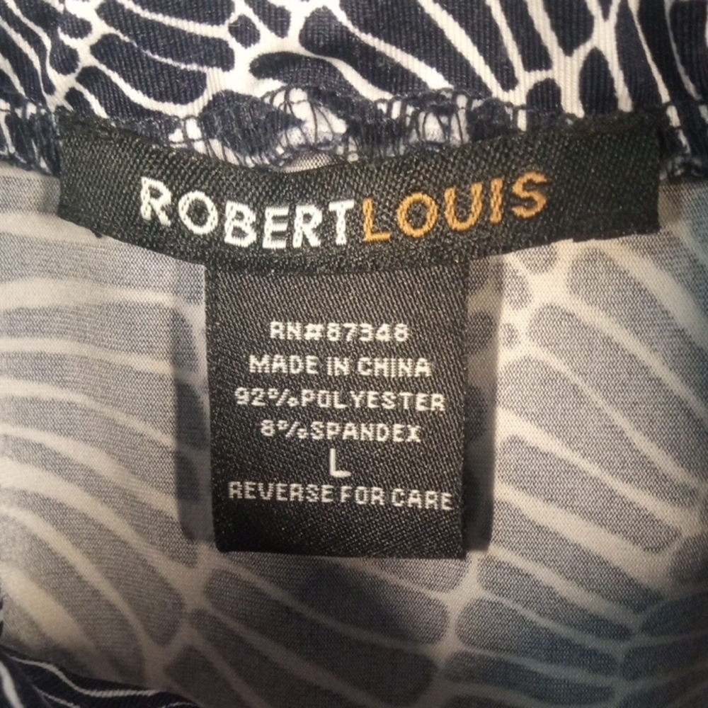 Robert Louis Women's Navy/White Maxi Skirt Size Large - Picture 2 of 6